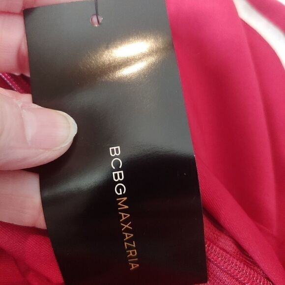 NWT BCBGMaxAzria stunning red gown med - Picture 10 of 13